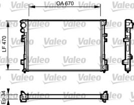 Valeo 731168 - RADIADOR REFRIGERACION CITROEN/FIAT/PEUGEOT